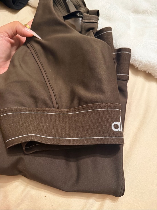 ALO Yoga Other - ALO Yoga Brown Sports Bra with White Logo Band and leggings to match